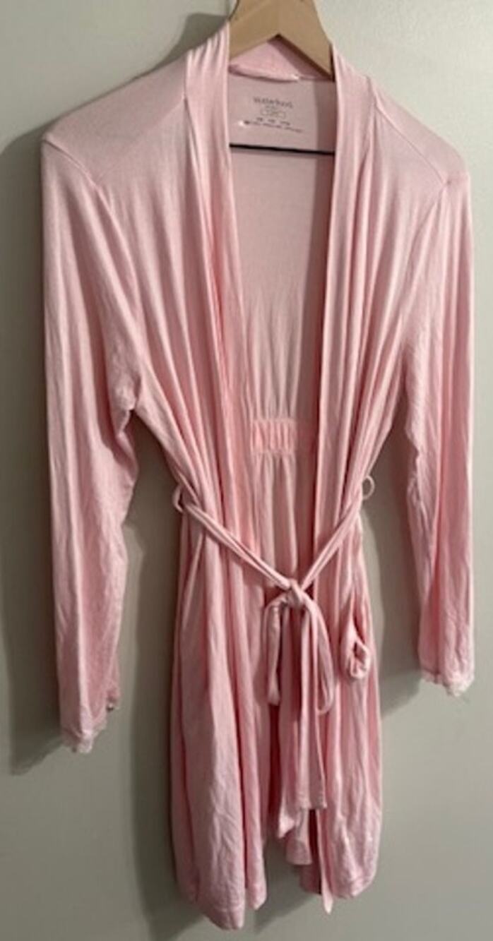 Motherhood Maternity Light Pink Comfy Lounge Robe Small Medium